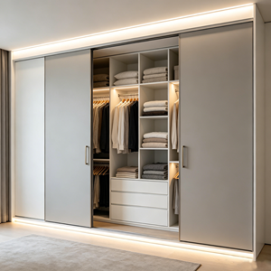 Armadio Moderno con Ante Scorrevoli in Legno Certificato CE, Personalizzabile, <span class=keywords><strong>per</strong></span> Camera da Letto - <span class=keywords><strong>Armadi</strong></span> Moderni <span class=keywords><strong>per</strong></span> Camera da Letto - Product Image 5