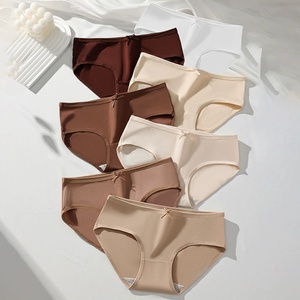 Braguitas de bikini de tiro medio, transpirables, de algodón, para mujer, de color liso, multipack, bragas surtidas de fábrica. - Product Image 2