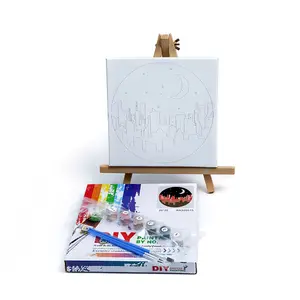 Kit Pittura a Numeri 20x20cm, Dipingi con i Numeri, Cartone Animato con Cornice, Dipinto a Mano per Bambini e Adulti, Regalo Artistico con Cornice Inclusa - Product Image 3
