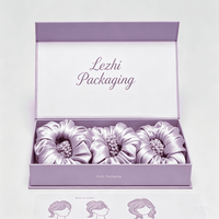 Boîte d'emballage magnétique pour cheveux avec logo personnalisé, recyclable, luxe, cadeau beauté, boîte rigide à couvercle rabattable en papier avec insert