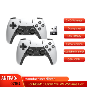 Para M8/M15 Stick,PC,<span class=keywords><strong>Android</strong></span>,Smart TV,TV-box,Game-box Dual Player 2.4G Controlador de Jogo Sem Fio - Product Image 2