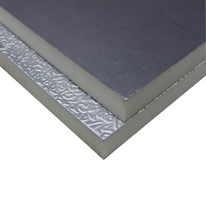 Cách nhiệt <span class=keywords><strong>Polyurethane</strong></span> bọt Sheets <span class=keywords><strong>Pre</strong></span> cách điện PIR Duct Panels với mịn/dập nổi lá nhôm cho HVAC hệ thống - Product Image 3