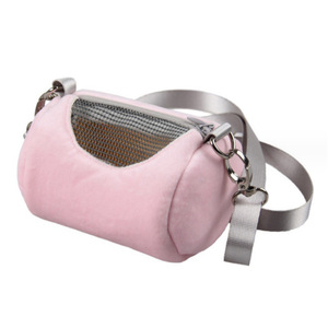 Pet lồng chéo cơ thể phụ kiện xi lanh thiết kế mềm thực tế nhà du lịch di động sóc có thể nhìn thấy lưới hamster tàu sân bay Túi - Product Image 6