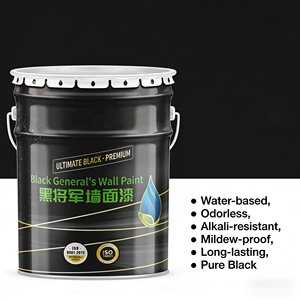 Revestimiento Interior Negro Puro a Base de Agua, Inodoro, Resistente a los Álcalis, Antimoho, Pintura de Pared Negra de Alta Calidad y Larga Duración - Product Image 3