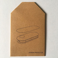 Enveloppes en papier kraft brun naturel personnalisées, petite pochette pour l'emballage de montres et de protections d'écran