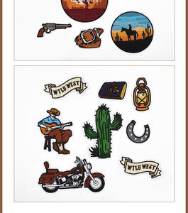 Patch brodé de style western cowboy, motif de cow-boy tireur de flèches, pour broderie sur ordinateur, accessoires vestimentaires floraux sur tissu - Product Image 5