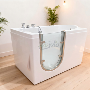 Bañera de Hidromasaje Portátil, Bañera de Acrílico Accesible con 6 Jets, Spa Interior para el Hogar, Hidroterapia Segura, Cómoda y Moderna - Product Image 4