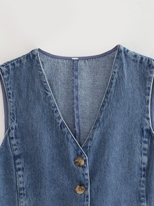Vente en gros Nouveauté été Europe et États-Unis Gilet en jean pour <span class=keywords><strong>femme</strong></span> Sous-vêtement féminin - Product Image 3