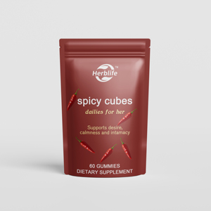 Oem/odm hotselling spicy cubes กับ ashwagandha, L-theanine สนับสนุนพลังงาน, สงบ, พลังและอารมณ์สำหรับคู่รักโรแมนติก - Product Image 1