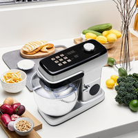 Robot pâtissier électrique 10L 304 pour cuisine, grand écran, 9 vitesses, commande tactile, bol mélangeur, crochet pétrisseur, accessoires