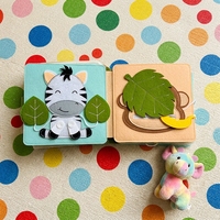 Tableau d'activités Montessori en feutre doux pour les tout-petits, jouet d'apprentissage de la coordination œil-main