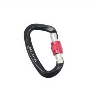 Mosquetón de Aluminio de 25KN para Escalada, Tipo D, con Bloqueo Automático, Hebilla de Liberación Rápida, Fabricado en Aluminio de Aviación - Product Image 4