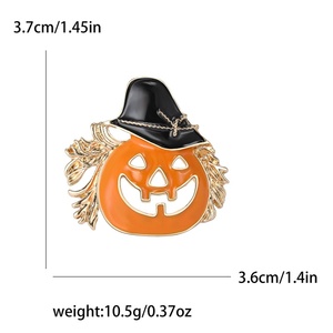 Bonito broche <span class=keywords><strong>de</strong></span> solapa <span class=keywords><strong>de</strong></span> <span class=keywords><strong>calabaza</strong></span> con diseño <span class=keywords><strong>de</strong></span> sombrero <span class=keywords><strong>de</strong></span> bruja y linterna, esmaltado a color, accesorio para <span class=keywords><strong>disfraz</strong></span> <span class=keywords><strong>de</strong></span> fiesta <span class=keywords><strong>de</strong></span> Halloween y decoración <span class=keywords><strong>de</strong></span> prendas para <span class=keywords><strong>mujer</strong></span> - Product Image 5