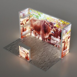 Booth rétro-éclairé aluminimm lightbox 6000K lueur uniforme pour Product Focus - Product Image 2