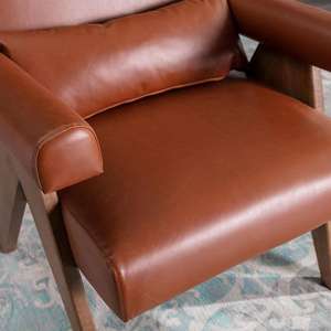 สแกนดิเนเวียนเก้าอี้พักผ่อนที่ทันสมัยหนังไม้วอลนัทแข็งหุ้มด้วย<span class=keywords><strong>หนัง</strong></span>ที่ทนทานกันน้ำปรับเอนได้เบาะ - Product Image 5