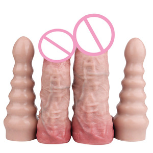 FAAK 2 en 1 : Perles anales en silicone et manchon pénien ouvert simulé, godemiché creux réaliste, plug anal S M, jouets sexuels pour hommes OEM ODM - Product Image 5
