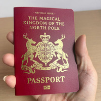Livret de passeport personnalisé avec logo imprimé en couleur pleine page, livret de passeport personnalisé
