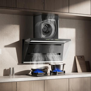 Campana extractora inteligente doméstica en forma de 7, de gran succión, para cocina, con escape superior tipo chimenea - Product Image 2