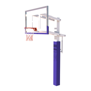 <span class=keywords><strong>Canestro</strong></span> da Basket per Esterni Resistente ed Ecologico per Adulti con Telaio in Acciaio Mobile e Tabellone in Fibra di Vetro per Uso Scolastico o Domestico - Product Image 5