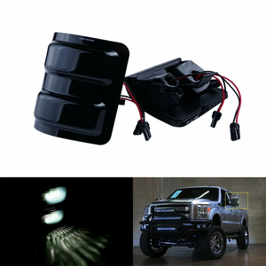 Indicateur latéral de lumière de rétroviseur d'aile pour Ford F250 F350 F450 F550 <span class=keywords><strong>Super</strong></span> Duty 2008-up lampe de rétroviseur clignotants - Product Image 1
