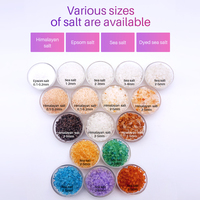 Garam Mandi Herbal Organik Vegan Relaksasi Private Label dengan Campuran Bunga dalam Kemasan Tabung Garam Mandi Himalaya Pink