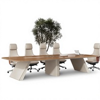 Table de conférence en bambou, design moderne et simple, bureau de salle de réunion avec fonctionnalités détachables et combinaison libre, mobilier de bureau