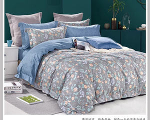 Ensembles <span class=keywords><strong>de</strong></span> Literie en <span class=keywords><strong>Coton</strong></span> Imprimé OEM ODM Petit MOQ Tissu en Stock, Ensembles <span class=keywords><strong>de</strong></span> Housses <span class=keywords><strong>de</strong></span> <span class=keywords><strong>Couette</strong></span> en <span class=keywords><strong>Coton</strong></span> Imprimé, Ensembles d'Édredons Imprimés avec Oreiller - Product Image 6