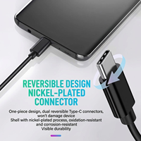Kabel USB A ke USB C Tahan Lama Anti Tekuk Inti Tembaga Berlapis Timah Pengisian Cepat untuk Smartphone Grosir Kustomisasi Massal