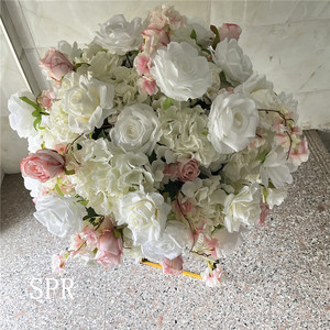 SPR nouvelle table fleur pièce maîtresse plantes vigne bricolage décor de mariage toile de fond boule de fleur artificielle soie bouquet floral glycine rose - Product Image 2
