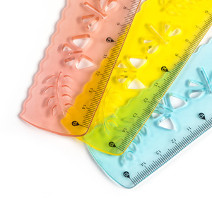 Linh Hoạt PVC 15Cm <span class=keywords><strong>6</strong></span> Inch Nhựa Thẳng Cai Trị Mẫu Stencil 2 Trong 1 Inch Và Cm Linh Hoạt Cai Trị - Product Image 6