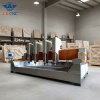 Routeur CNC à pierre entièrement automatique JK-3015-4, moteur 5,5 kW 380 V, roulement multifonctionnel pour la sculpture/gravure/découpe du granit, facile à utiliser