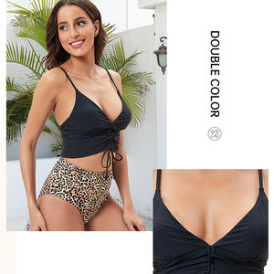 XIANGYU ropa deportiva Baño rosa Mujer dos piezas pechos grandes traje de baño niñas Sexy talla grande traje de baño nadar ropa de playa 2024 - Product Image 4