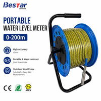 Mètre de profondeur de puits 50m 100m 150m 200m, jauge de niveau d'eau à câble, jauge de niveau d'eau en plastique pour forage