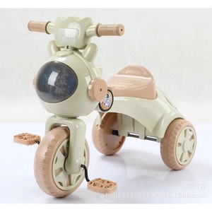 Children's Tricycle Baby Pedal Car 2-4 Years Plastic Foaming Wheels With Lights And Music Toy For Kids - Product Image 2