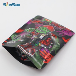 Bolsas Mylar de 3.5G con Cierre Hermético, Impresión de Logotipo Personalizado, Bolsa Holográfica con Cierre Negro Sellado con Láser, a Prueba de Olores - Product Image 4