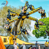 Exciting Outdoor Funfair Rides Jeu de carnaval Rotation Wind Fire Wheel Power Surge à vendre