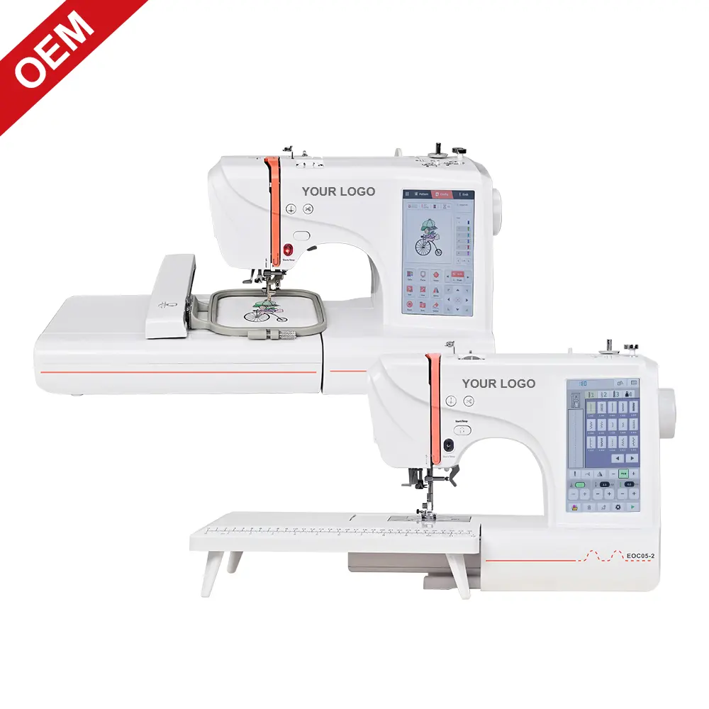 Home use automatic computer high quality sewing embroidery machine with OEM service