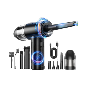 Portable sans fil Mini sans fil Rechargeable <span class=keywords><strong>aspirateur</strong></span> à main Air Duster clavier nettoyant pour voitures ordinateurs alimenté par batterie - Product Image 1