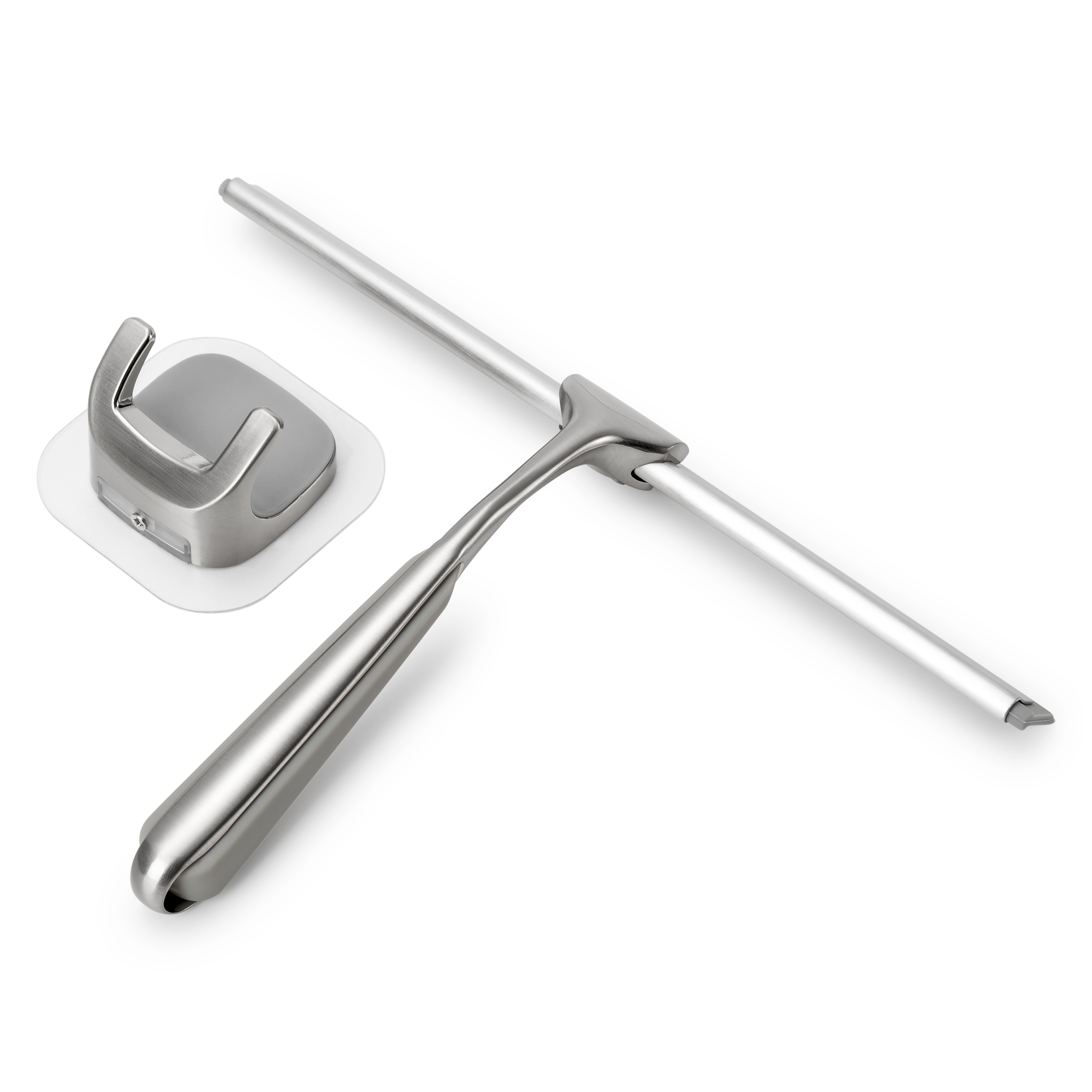 Professional silicone glass wiper steel stainless metal handle squeegee