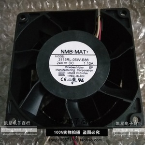 NMB 3115RL-05W-B69 พัดลม 24V DC 0.50A พัดลมระบายความร้อนอินเวอร์เตอร์ - Product Image 5