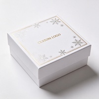 Boîte rigide avec couvercle et base en papier enduit écologique à finition mate pour une promotion de marque durable et une solution d'emballage cadeau écologique
