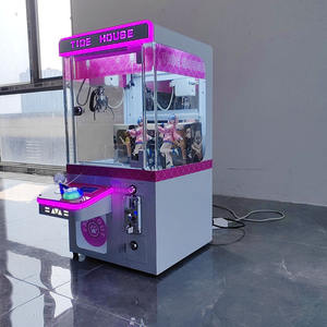 Pabrik grosir koin dioperasikan permen kecil mesin permainan Arcade murah mainan mewah Mini hadiah cakar derek dengan akseptor tagihan untuk anak-anak - Product Image 3