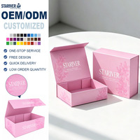 Boîte cadeau magnétique rigide pliable personnalisée avec impression en relief, boîte d'emballage en carton pour coffret de soins de la peau haut de gamme, coffret cadeau cosmétique