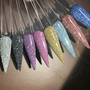 Poudre acrylique scintillante en vrac diamant <span class=keywords><strong>Fx</strong></span> 3 en 1, poudre à tremper réfléchissante, 1 oz - Product Image 3