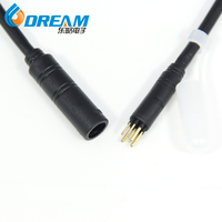 Conector Eléctrico de Latón Impermeable para Motor de Bicicleta Eléctrica DREAM START, Protección IP66, Macho de 9 Pines, 60 cm, 250 V, 15 A, Carcasa de PVC