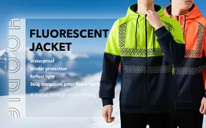 Windproof And Waterproof Reflective Jacket Safety Clothing Hi-vis Hoodie For Spring/autumn