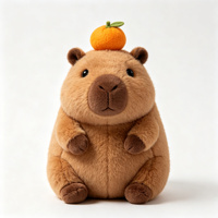 Peluche Animale Kawaii Personnalisée : Capybara, Pingouin, Renard, Ours Fraise, Phoque