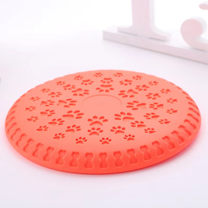 Disque volant en TPR résistant aux morsures pour chiens, jouet interactif en caoutchouc pour l'entraînement en extérieur, jouet à mâcher pour animaux de compagnie, disque volant souple pour chien - Product Image 4
