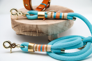 Correa de Paracord de manos libres personalizada, correa de cuero, cuerda de paracord, <span class=keywords><strong>collar</strong></span> de cuerda de escalada, juego para perros y Mascotas - Product Image 6