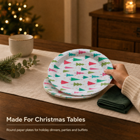 Assiettes en papier personnalisées imprimées, assiettes rondes jetables avec logo pour les événements de restauration, vente en gros, approvisionnement en vrac